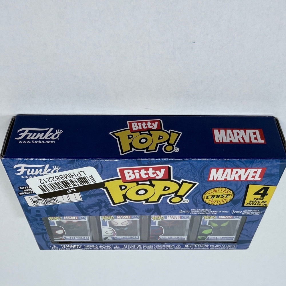 Funko Bitty Pop Marvel Spider-Man 4-Pack Miles Morales Ghost-Spider Chase Set - Picture 2 of 5